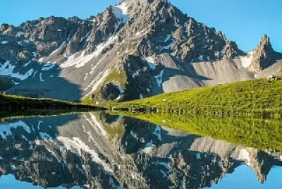 Lac des Creux et Aiguille du Fruit, Courchevel jigsaw puzzle