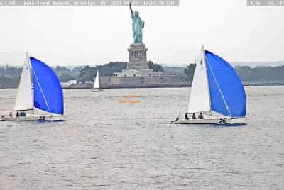 Sail Boats w Statue of Liberty Aug 2021