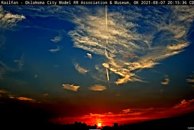 Sunset at OKC Museum Aug 08 2021