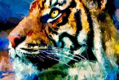 פאזל של Tigre peint