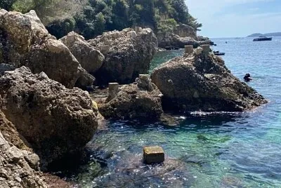 Cap D 'ail, La Plage La Mala.