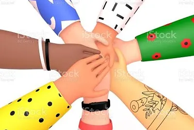 Mãos juntas