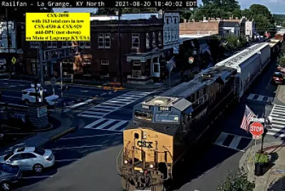CSX-3098 on Main st  LaGrange,KY/USA jigsaw puzzle