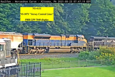 NS-4131 NS-1071   PRR GP9 7048 at HSC