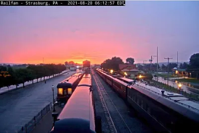 Sunrise at Strasburg Rail Road Company