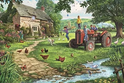 Petits enfants a la campagne jigsaw puzzle