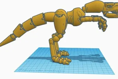 Armando un dinosaurio en 3d