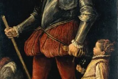 guerriero con fanciulla
