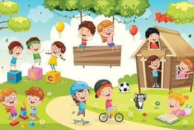 niños jugando en el parque jigsaw puzzle