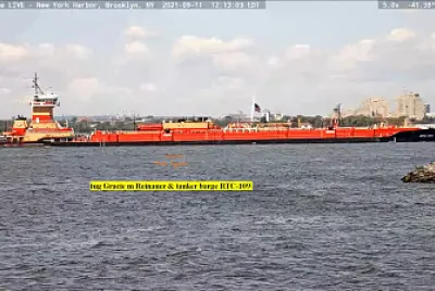 tug Gracie m Reinauer   tanker barge RTC-109
