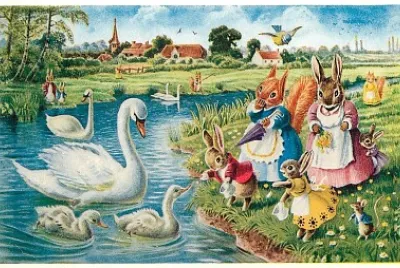 Lapins et cignes