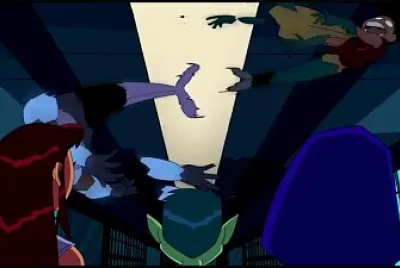 cyborg y robin arruinan su maniobra los jovenes titanes