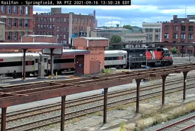 CT-rail 6699 departing Springfield,Mass/USA