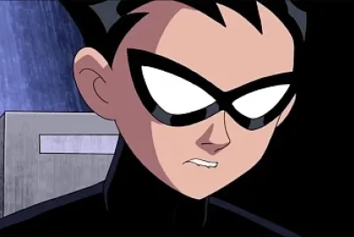 robin es red X los jovenes titanes