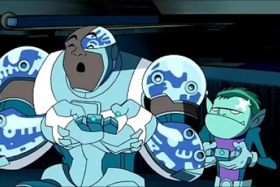 chico bestia no puede ganar a cyborg los jovenes titanes
