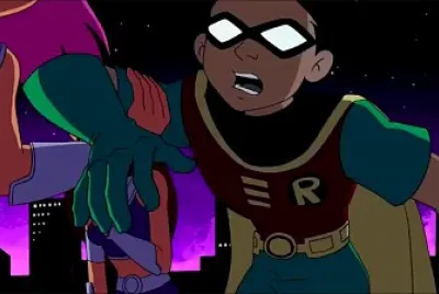 blakfire se lleva a robin los jovenes titanes
