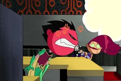 robin se molesta con los titanes los jovenes titanes