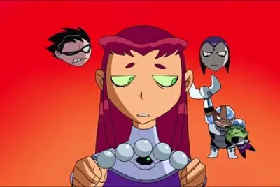 cyborg se esta peleando con chico bestia los jovenes titanes