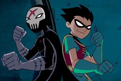 red X se une con robin los jovenes titanes