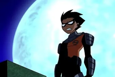 robin es aprendiz de slade los jovenes titanes