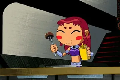 starfire se como su panqueque los jovenes titanes