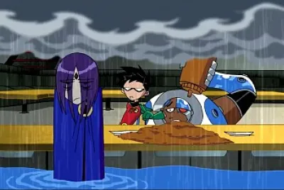 raven se pone triste los jovenes titanes