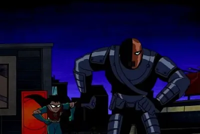 robin persigue a slade los jovenes titanes jigsaw puzzle