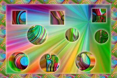 rainbow shapes