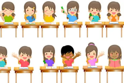 niños, escuela