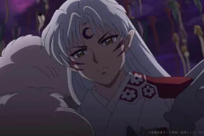 sesshomaru mira a sus hijas hanyo no yashahime