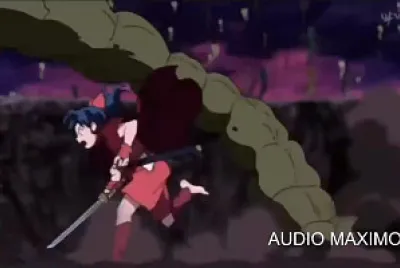 moroha mata a un demonio hanyo no yashahime