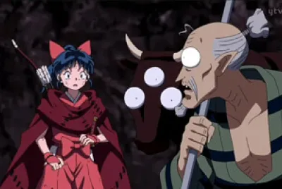 totosai le dice a moroha que mate a los demonios hanyo no yashahime