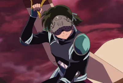 hisui tiene una mascara en los ojos hanyo no yashahime