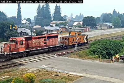 CP-6028 with Caboose Revelstoke,BC/CA