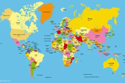 Mapa mundial jigsaw puzzle