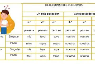 Determinantes posesivos