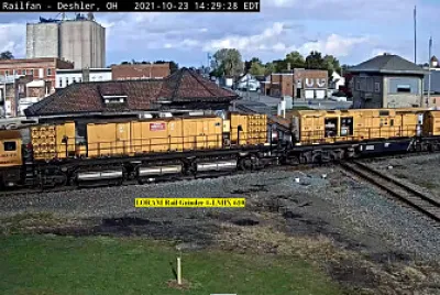 LORAM Rail Grinder at Deshler,OH/USA
