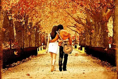 Couple en automne