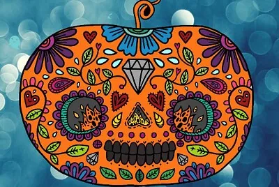 Calabaza con mandalas