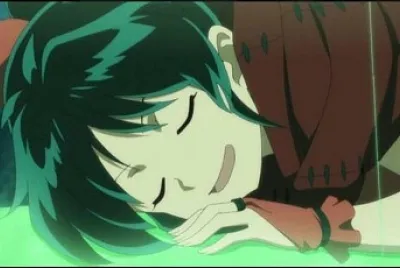 moroha se queda dormida hanyo no yashahime