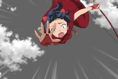 moroha se esta cayendo hanyo no yashahime