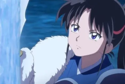 setsuna mira a su madre Rin hanyo no yashahime