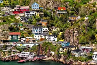 crowded hillside jigsaw puzzle