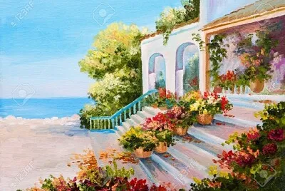 Entrée fleurie