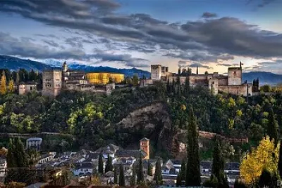 Atardecer en La Alhambra jigsaw puzzle