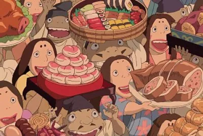 food, miyazaki, anime
