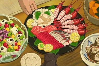 food, miyazaki, anime