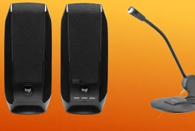 Parlantes y microfono