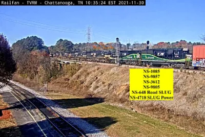 NS-648 Road SLUG, with NS-4718 SLUG Power at Chattanooga,TN/USA