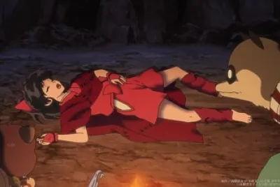 moroha esta durmiendo hanyo no yashahime